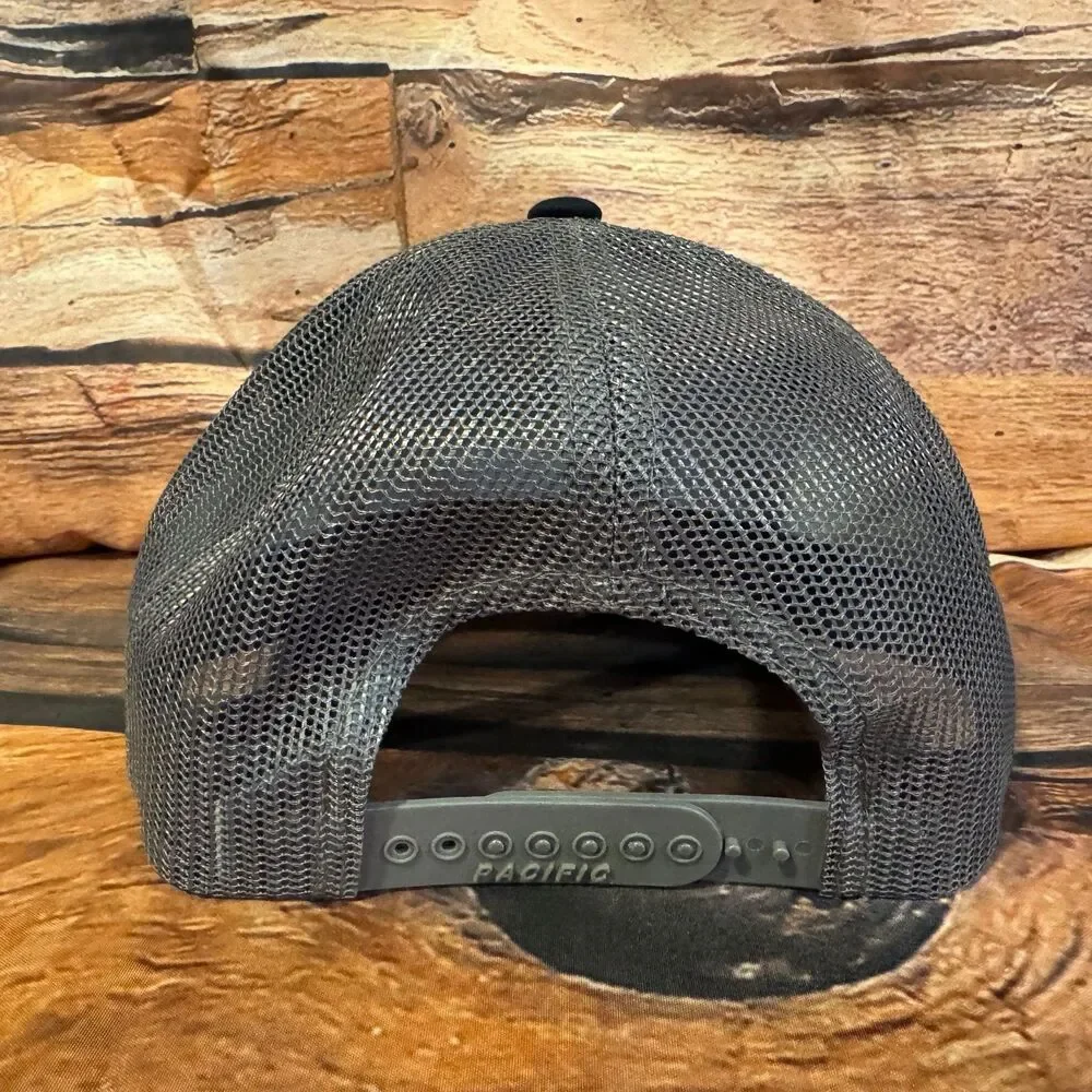 Pacific Headwear 104C Pro Model Kunafin Bee Trucker Hat Snapback Men's Black